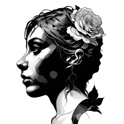 Depersonalization tattoo design idea