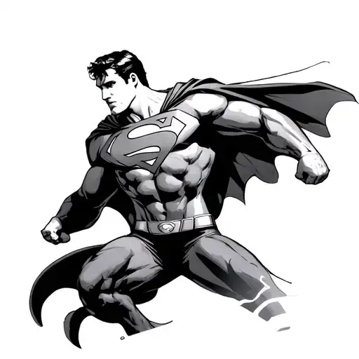 Superman tattoo design idea