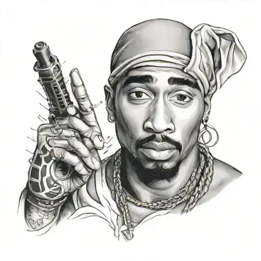 tupac tattoo design idea