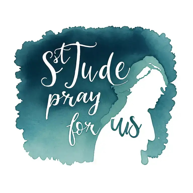 "St Jude pray for us." st Jude thaddeus tattoo design idea