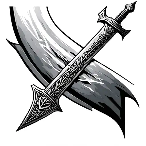 Shia Imam Ali's sword tattoo design idea