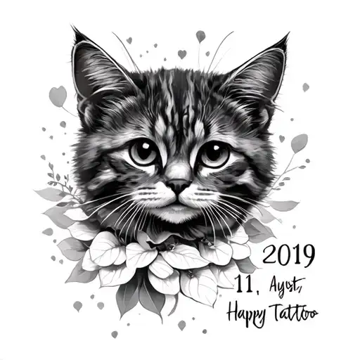 Child's date of birth, August 11, 2019 tattoo design idea