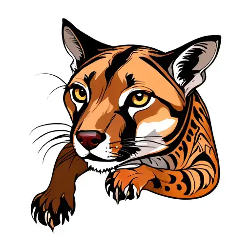 Thylacine tattoo design idea