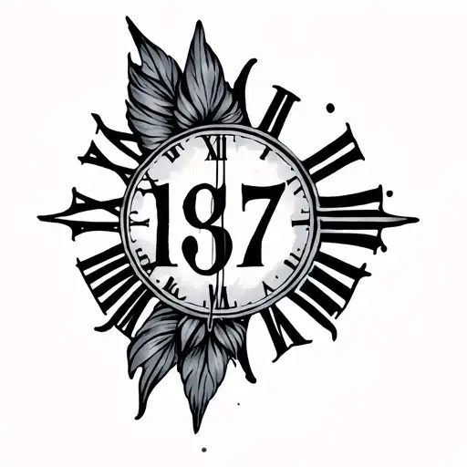 1957 Roman Numerals tattoo design idea
