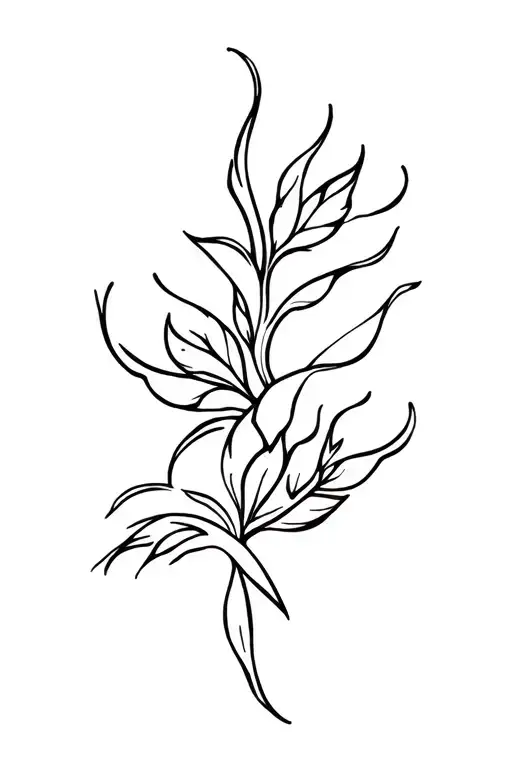 Cajun lore feminine tattoo design idea
