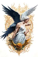 seraph tattoo design idea