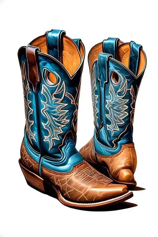 Cowboy Boot tattoo design idea