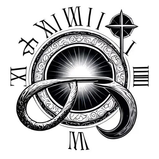 aquarius symbol with the uranus symbol seronding is with birthday in roman numeral. tattoo design idea