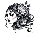 Hel tattoo design idea
