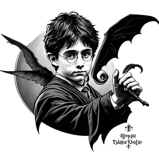 harry potter tattoo design idea