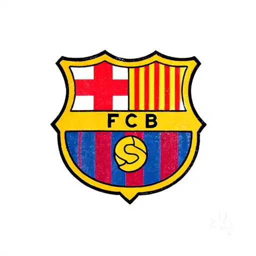 FC Barcelona logo incorporated tattoo design idea
