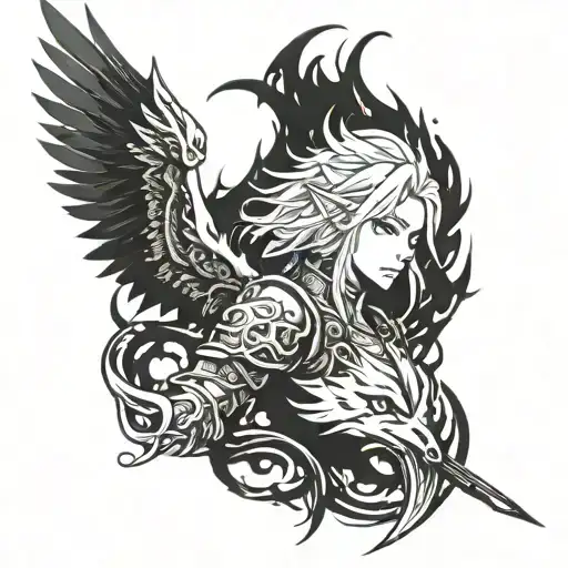 Anima final fantasy tattoo design idea