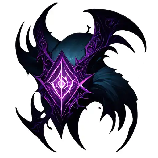 warlock symbol made tattoo design idea