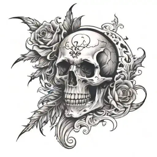 Death Date tattoo design idea