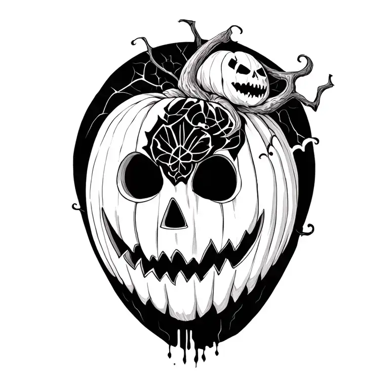 Halloween tattoo design idea