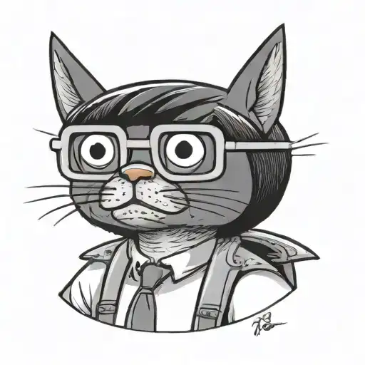 Bob from bobs burgers traditional style tattoo tattoo design idea