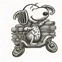 Snoopy tattoo design idea