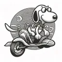 Snoopy tattoo design idea