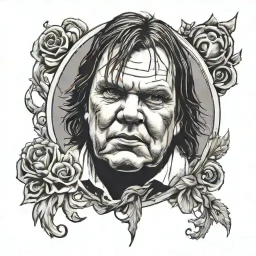 meat loaf tattoo design idea
