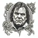 meat loaf tattoo design idea