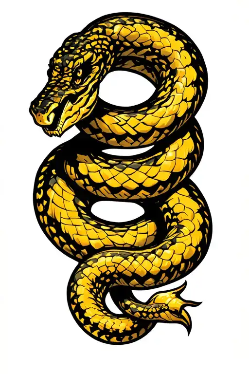 don't tread on me snake patriot yellow 2nd amendment tattoo design idea