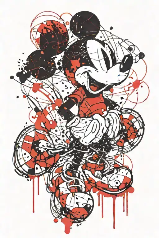 Mickey Mouse tattoo design idea