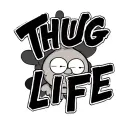 the Simpsons thug life tattoo tattoo design idea