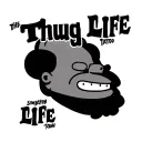 the Simpsons thug life tattoo tattoo design idea