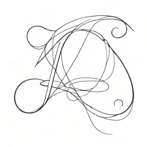 H M L letters tattoo design idea