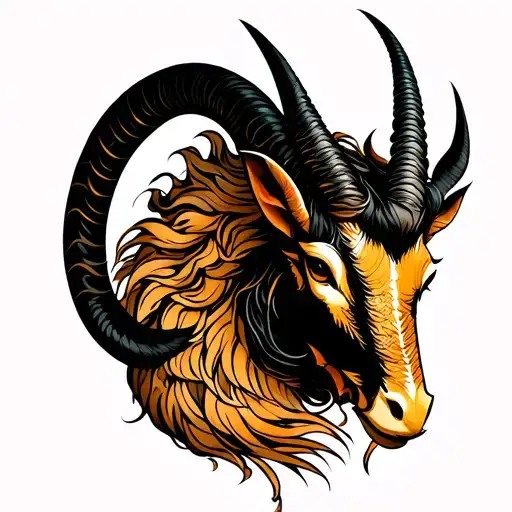 Capricorn Japanese tattoo design idea