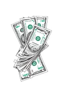 money and hustle tattoo design idea