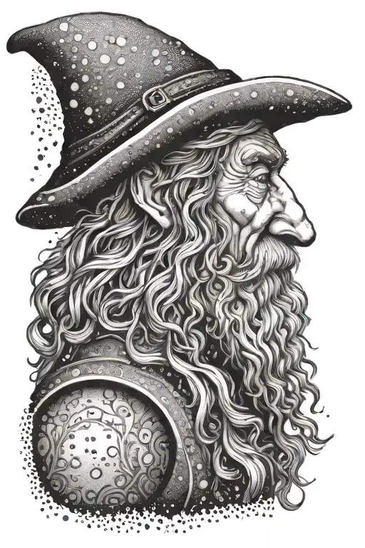 Tom Bombadil walking tattoo design idea
