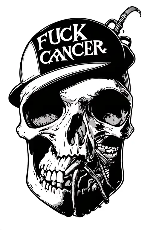 Fuck Cancer tattoo design idea