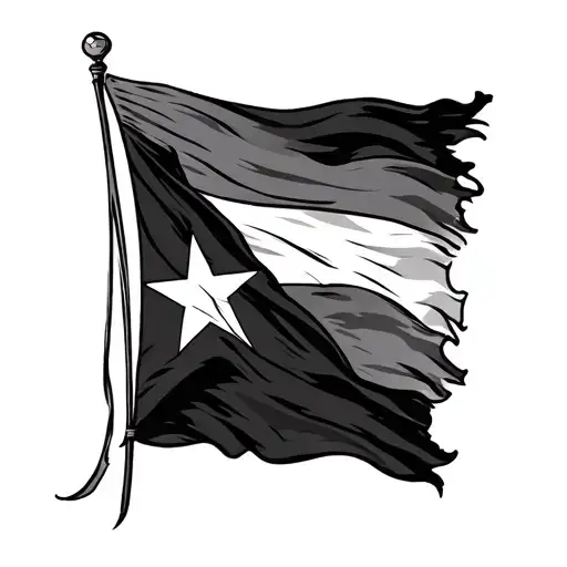 rebel flag with texas tattoo design idea