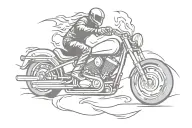 ghost Rider motorcycle tattoo design idea