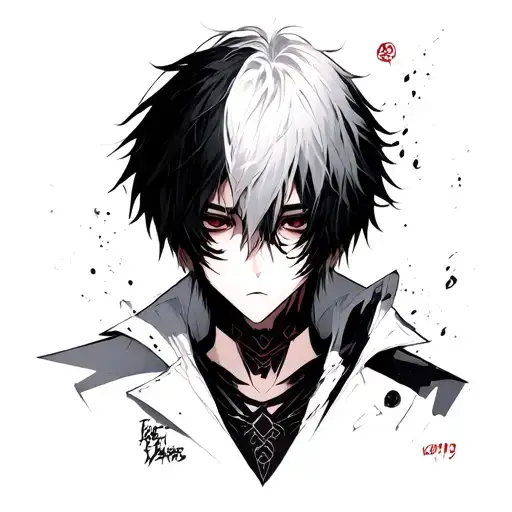 ken kaneki tokyo ghoul tattoo design idea