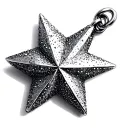 3d star charm tattoo design idea