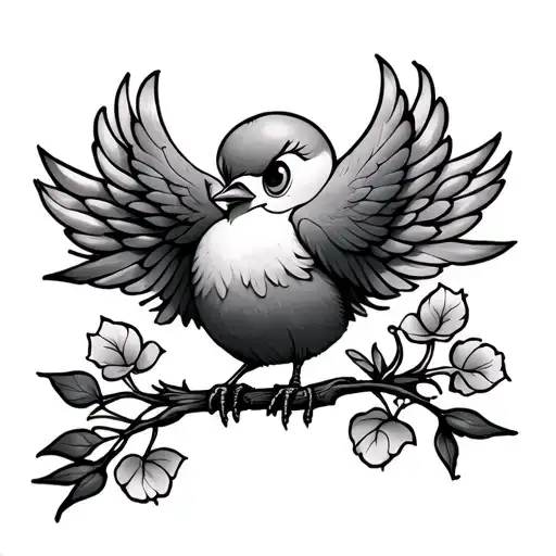 tweety bird remembrance tattoo  tattoo design idea