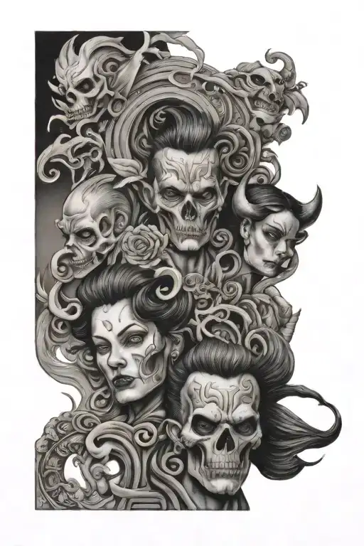 MENDOZA VS MIRANDA tattoo design idea