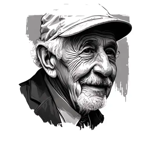 In Memory Of Grandpa tattoo design idea