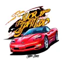 2003 corvette tattoo design idea