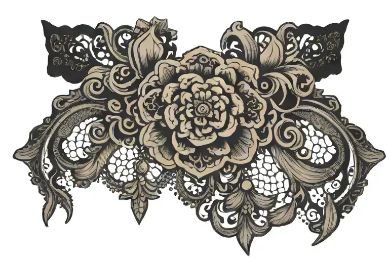 gothic lace choker tattoo tattoo design idea