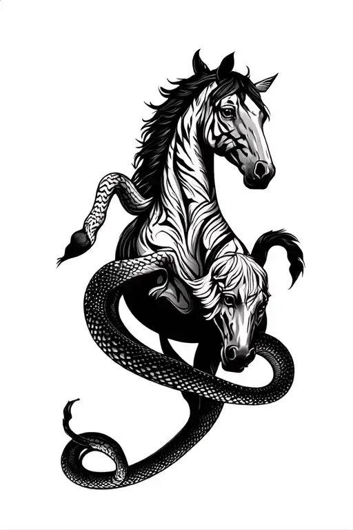 Sun, running horses, deq, tiger eyes, snake, using the Greek god will be the whole left arm tattoo design idea