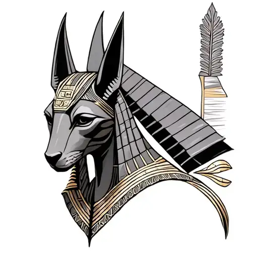 anubis And Ra tattoo design idea