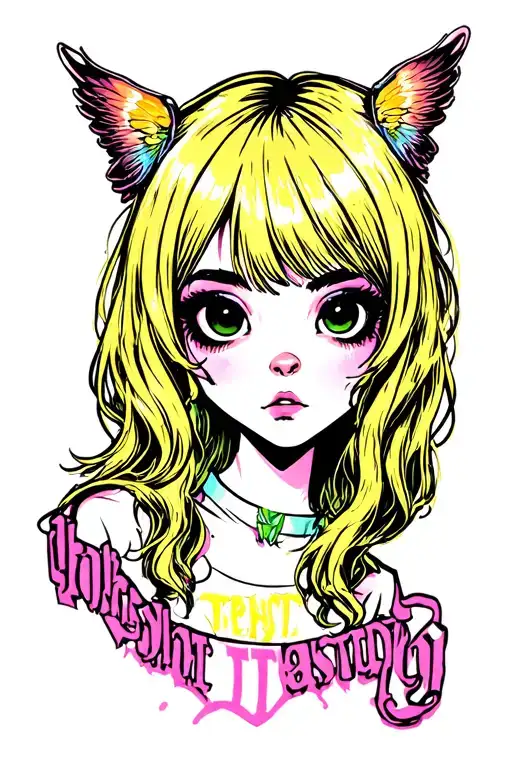 Y2K emo tattoo design idea