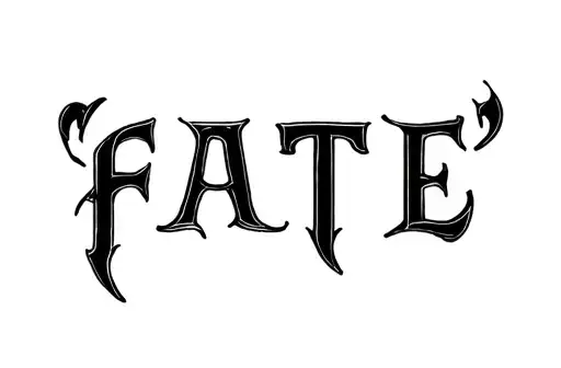 "Fate" tattoo design idea
