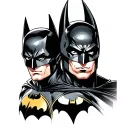 Batman and robin tattoo design idea