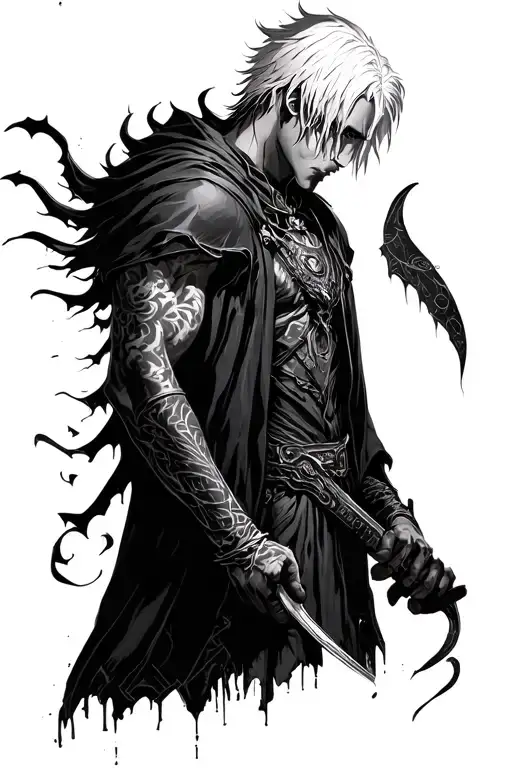 Devil May Cry con Dante vision tattoo design idea