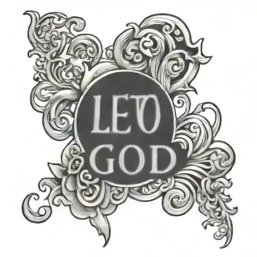 Let go and Let God tattoo design idea