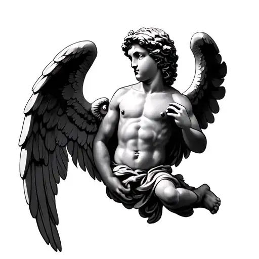 Zeus cherub angel tattoo tattoo design idea